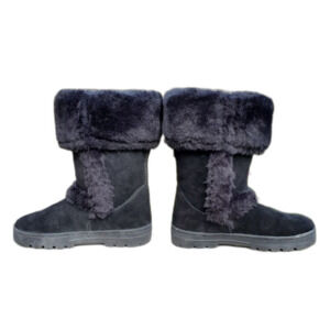 Style & Co Witty Black Suede Boots Size 6